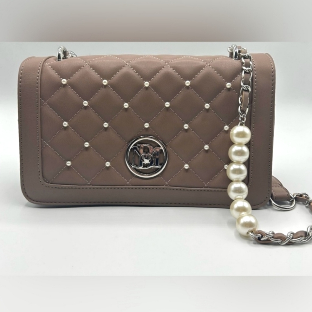 NWT Badgley Mischka pearled crossbody